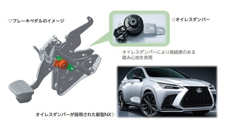 レクサス（トヨタ自動車様）のブレーキペダルが採用されました！の画像